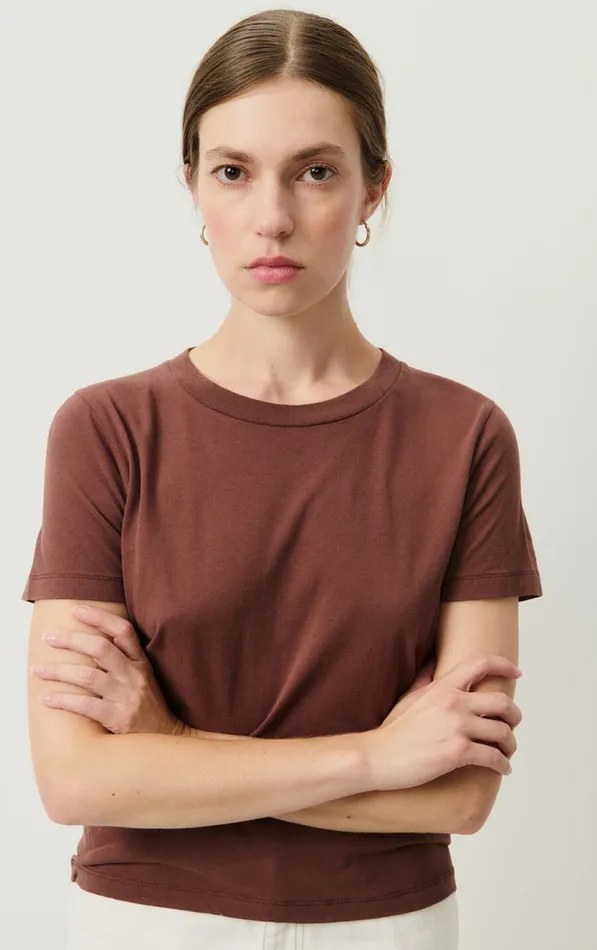 American Vintage Short Sleeve TShirts Women TShirt Gamipy Choco