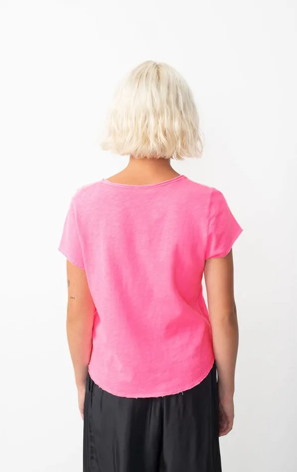 American Vintage Short Sleeve TShirts Women TShirt Sonoma Pink Acid Fluo American Vintage Short Sleeve TShirts Women TShirt Sonoma Pink Acid Fluo
