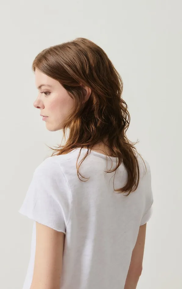 American Vintage Short Sleeve TShirts Women TShirt Sonoma White American Vintage Short Sleeve TShirts Women TShirt Sonoma White