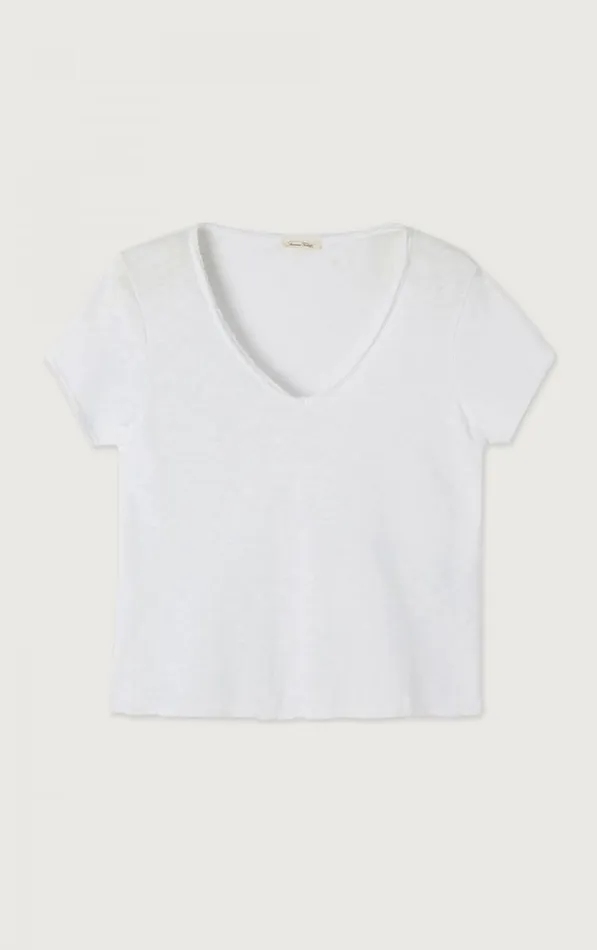 American Vintage Short Sleeve TShirts Women TShirt Sonoma White American Vintage Short Sleeve TShirts Women TShirt Sonoma White