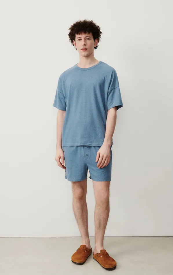 American Vintage Shorts Men Shorts Ypawood Thunder Melange American Vintage Shorts Men Shorts Ypawood Thunder Melange