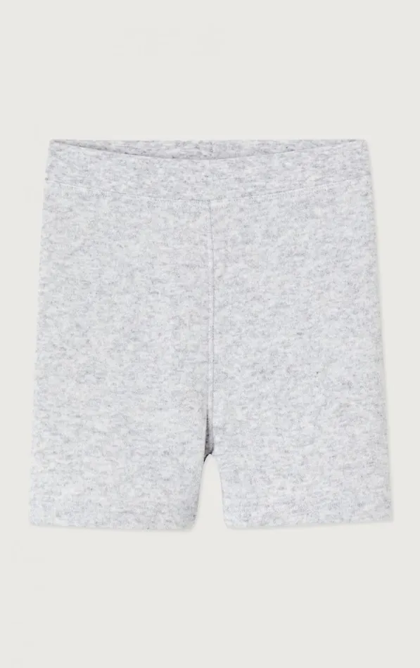 American Vintage Shorts Women Shorts Evona Melange Light Grey American Vintage Shorts Women Shorts Evona Melange Light Grey
