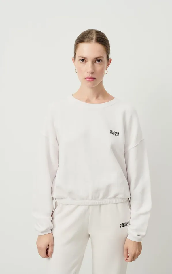 American Vintage Sweatshirts Women Sweatshirt Izubird Vintage Dove