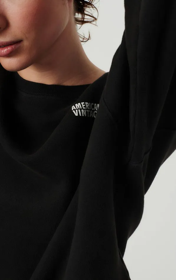 American Vintage Sweatshirts Women Sweatshirt Izubird Vintage Licorice