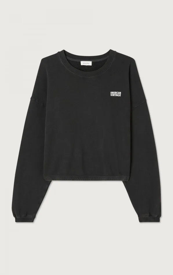 American Vintage Sweatshirts Women Sweatshirt Izubird Vintage Licorice