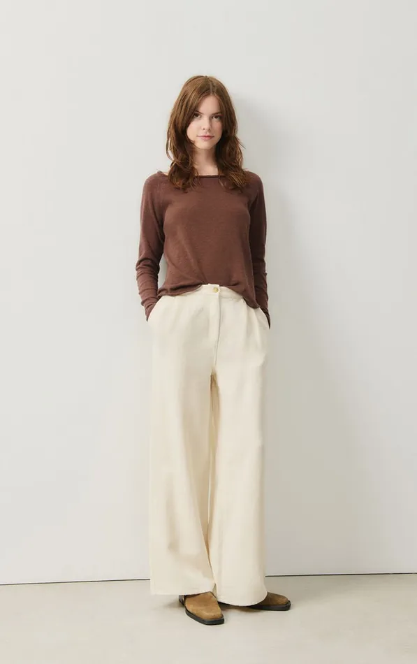 American Vintage Trousers Women Trousers Afaz Ecru