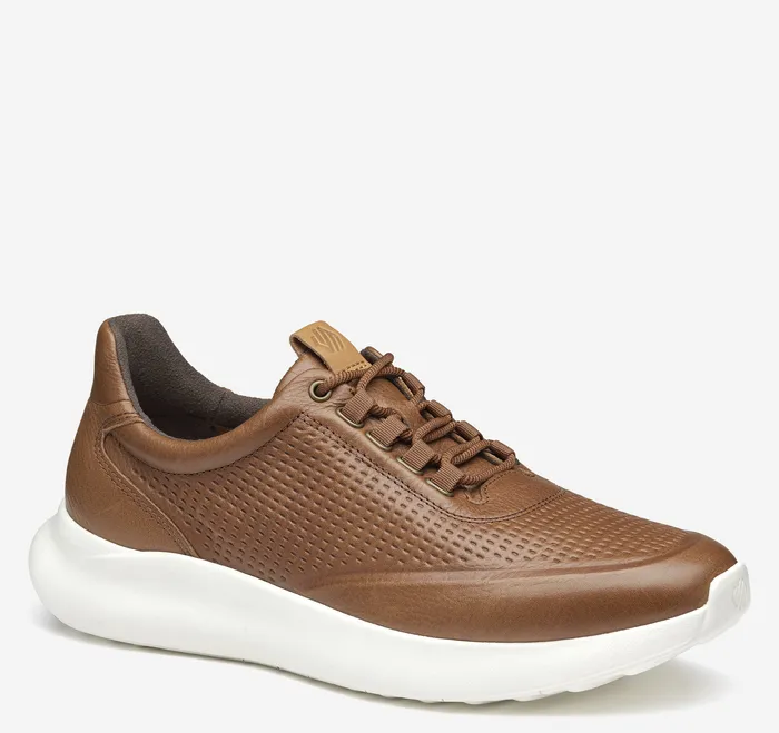 Amherst 20 Embossed UThroat Tan Full Grain LaceUps Johnston and Murphy Men