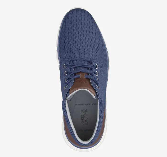 Amherst Lug Knit Chukka Boot Navy Knit Boots Johnston and Murphy Men