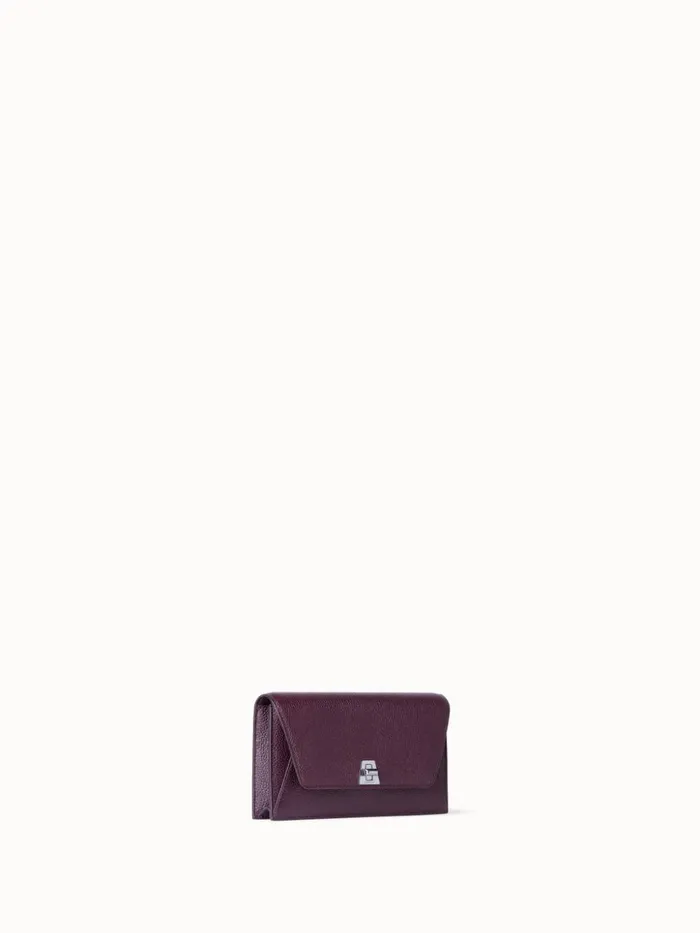 Anouk Clutch Bag In Leather Burgundy Women Akris Clutches