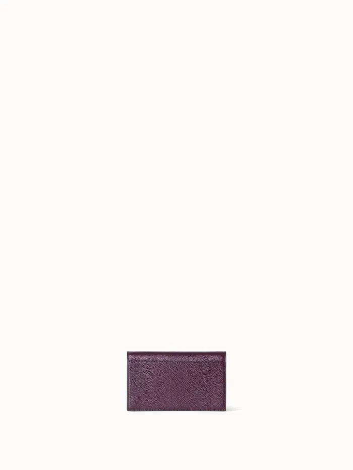 Anouk Clutch Bag In Leather Burgundy Women Akris Clutches