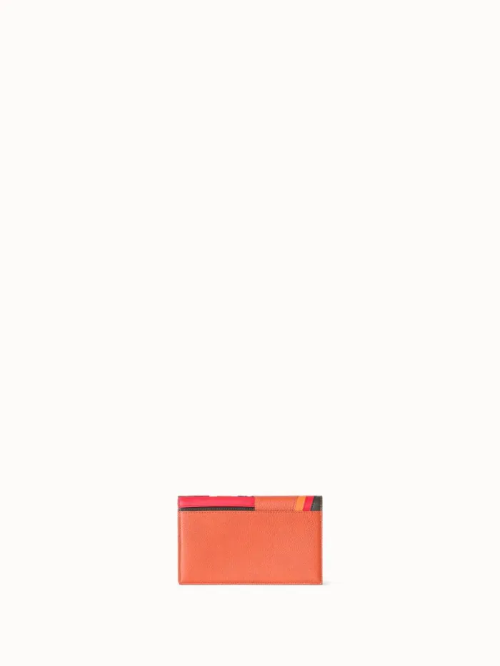 Anouk Clutch Bag In Zig Zag Trapezoid Leather Patchwork Multicolor Women Akris Clutches