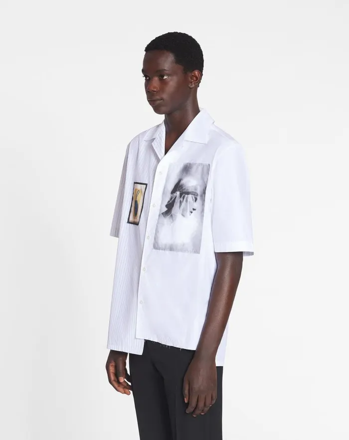 Asymmetrical Shirt Archives Print Whiteblack Men Lanvin Shirts Asymmetrical Shirt Archives Print Whiteblack Men Lanvin Shirts
