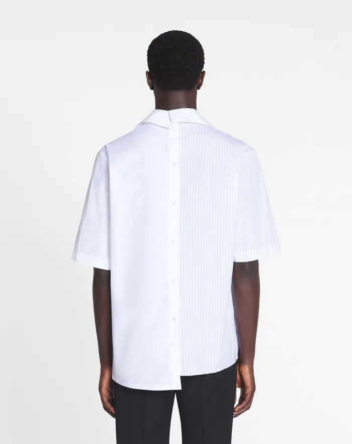 Asymmetrical Shirt Archives Print Whiteblack Men Lanvin Shirts Asymmetrical Shirt Archives Print Whiteblack Men Lanvin Shirts