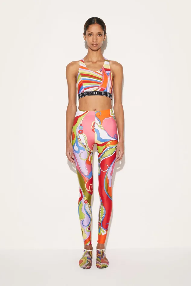 Athleisure Women PUCCI OrchideePrint Leggings