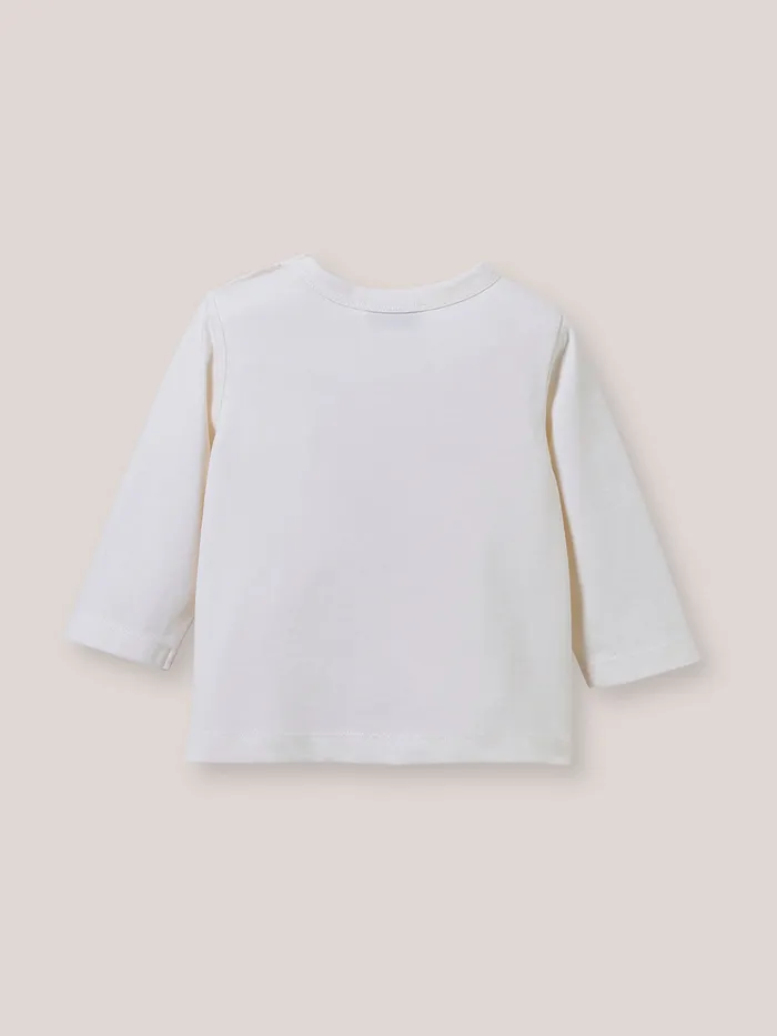 Baby Cyrillus Baby Boy Organic Cotton TShirt Ecru