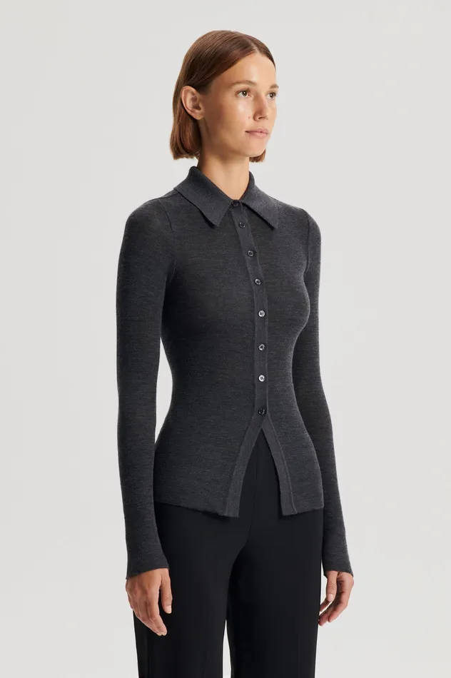 Babywool Scanlan Theodore Women BABYWOOL CARDIGAN CHARCOAL ALL