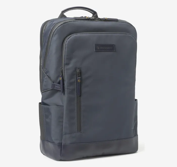 Backpacks and Briefcases Hudson Waterproof Backpack Navy Johnston and Murphy Men