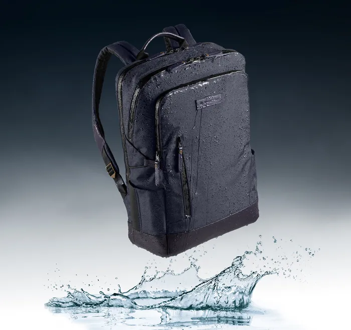 Backpacks and Briefcases Hudson Waterproof Backpack Navy Johnston and Murphy Men