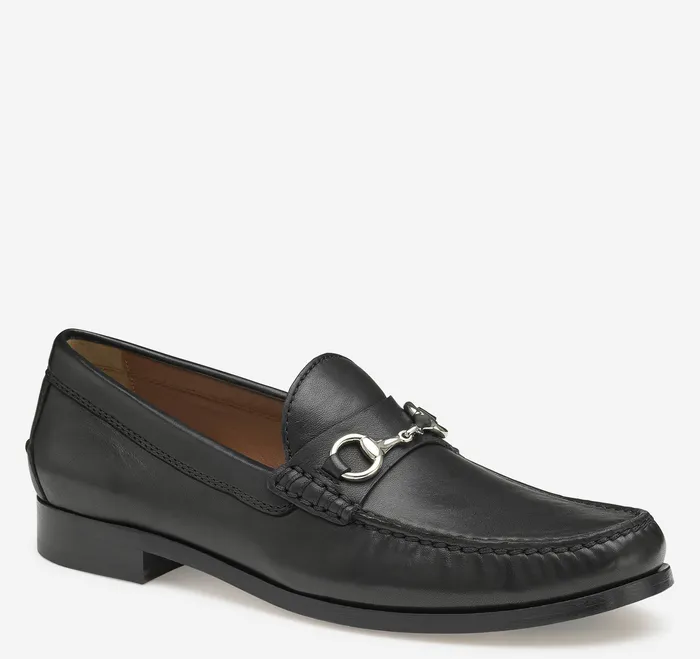 Baldwin Bit Loafer Black Sheepskin Men SlipOns and Loafers Johnston and Murphy