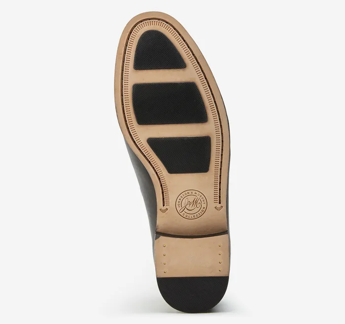 Baldwin Bit Loafer Black Sheepskin Men SlipOns and Loafers Johnston and Murphy