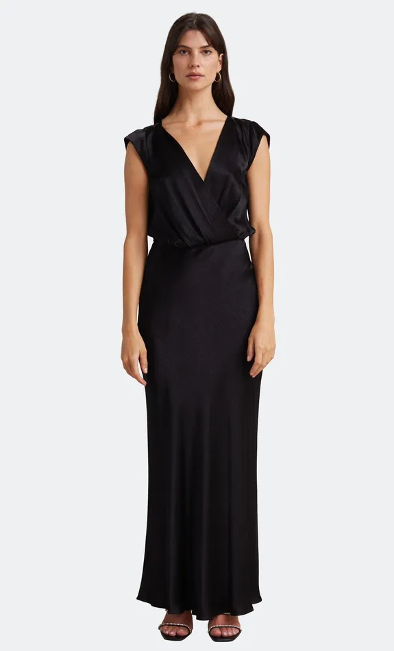 Bec Bridge Bridesmaids Dresses MOON DANCE MAXI DRESS Black 8211 Women