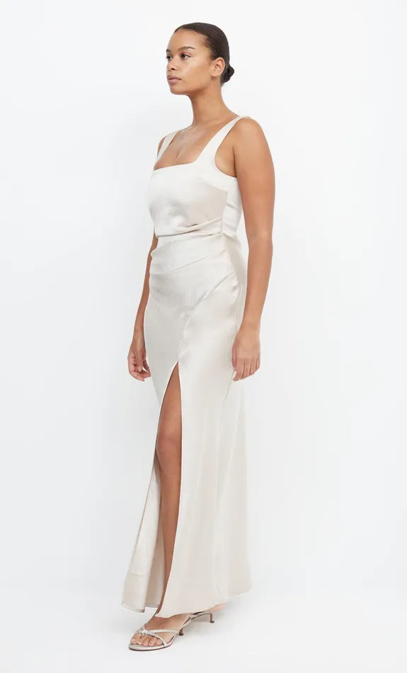 Bec Bridge Bridesmaids Dresses THE DREAMER SQUARE NECK DRESS Sand 8211 Women