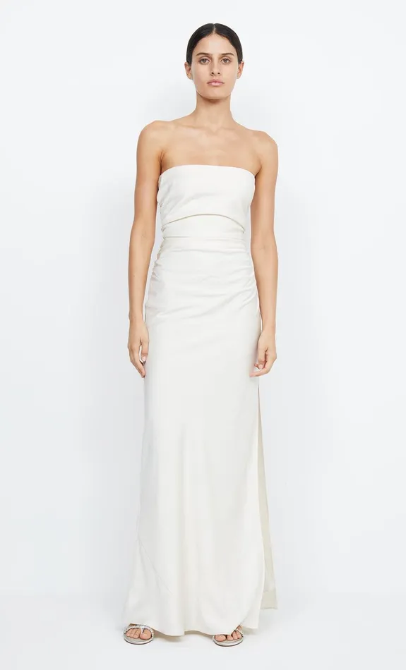 Bec Bridge Dresses ETERNITY STRAPLESS MAXI Cream 8211 Women