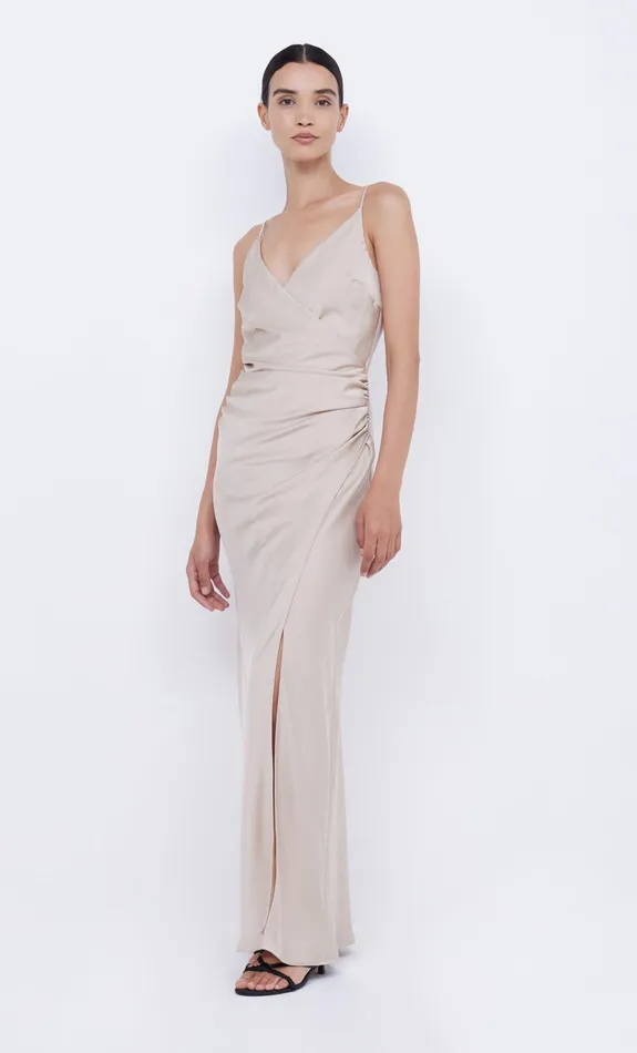 Bec Bridge Dresses ETERNITY V MAXI DRESS Sand 8211 Women