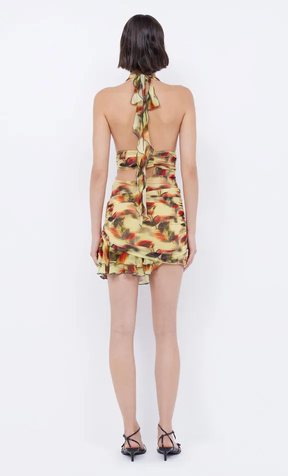 Bec Bridge Dresses FIORE HALTER MINI DRESS Citrus Rose 8211 Women