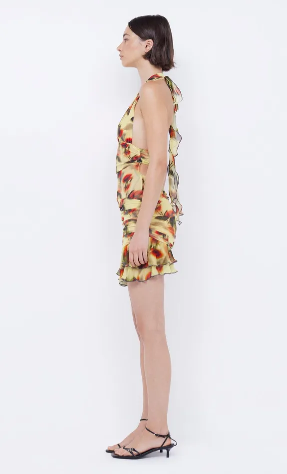 Bec Bridge Dresses FIORE HALTER MINI DRESS Citrus Rose 8211 Women