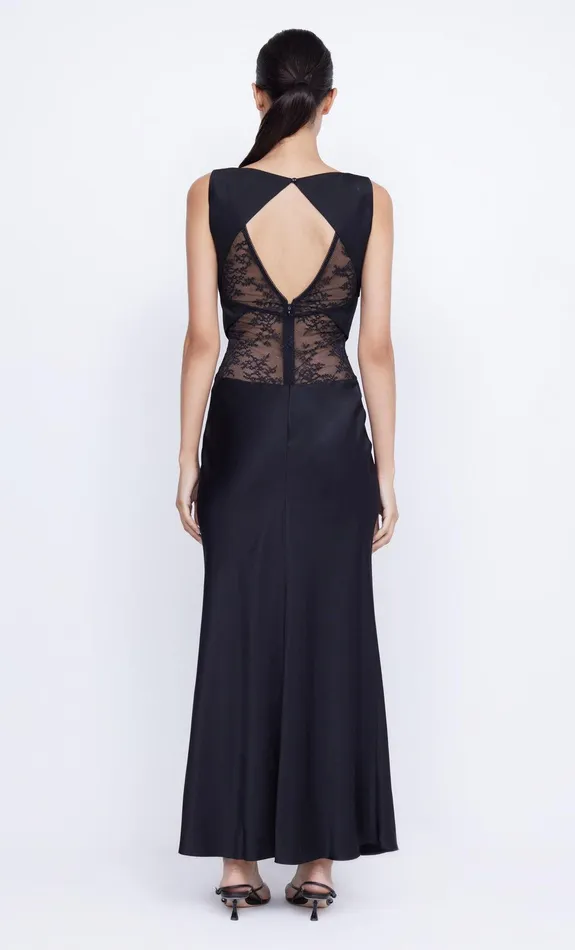 Bec Bridge Dresses JULIETTE V NECK MAXI DRESS Black 8211 Women