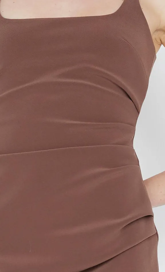 Bec Bridge Dresses KARINA MINI DRESS Chocolate 8211 Women