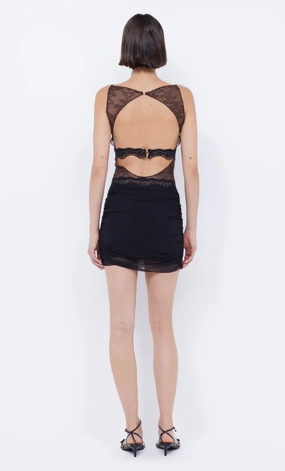 Bec Bridge Dresses LOANI MINI DRESS Chocblack 8211 Women