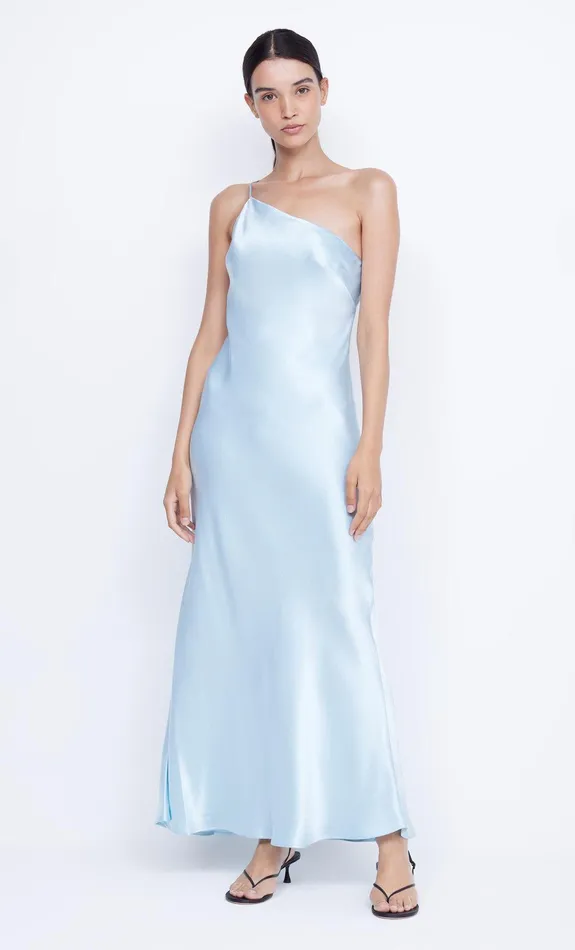 Bec Bridge Dresses MARGAUX ASYM DRESS Dolphin Blue 8211 Women
