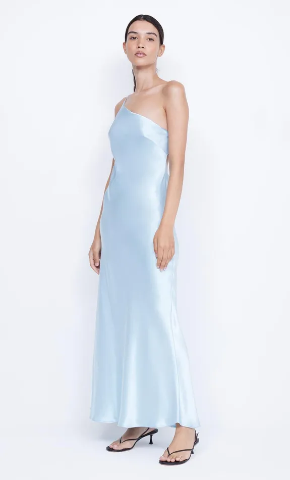 Bec Bridge Dresses MARGAUX ASYM DRESS Dolphin Blue 8211 Women