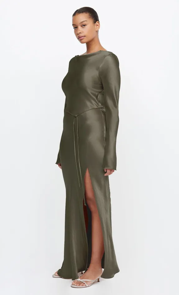 Bec Bridge Dresses MOON DANCE LONG SLEEVE MAXI DRESS Dark Willow 8211 Women