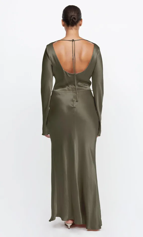 Bec Bridge Dresses MOON DANCE LONG SLEEVE MAXI DRESS Dark Willow 8211 Women