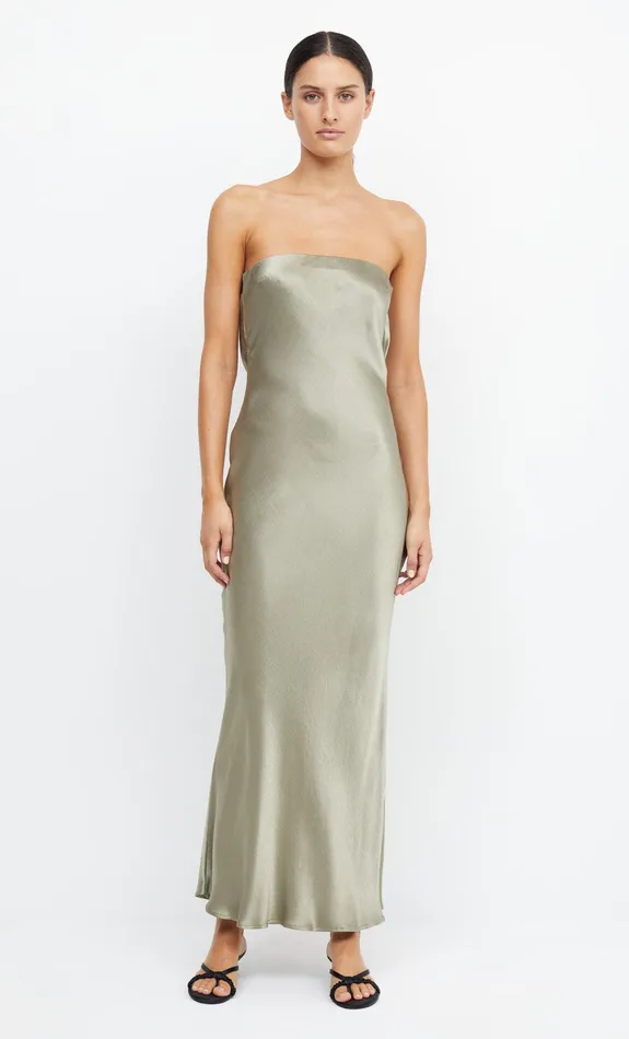 Bec Bridge Dresses MOON DANCE STRAPLESS DRESS Sage 8211 Women