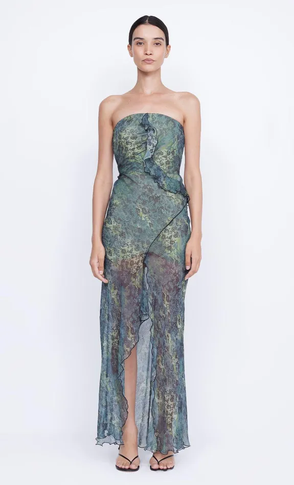 Bec Bridge Dresses OPAL STRAPLESS MAXI DRESS Nouveau Bleue 8211 Women