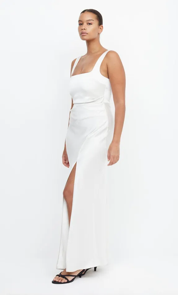 Bec Bridge Dresses THE DREAMER SQUARE NECK DRESS Ivory 8211 Women