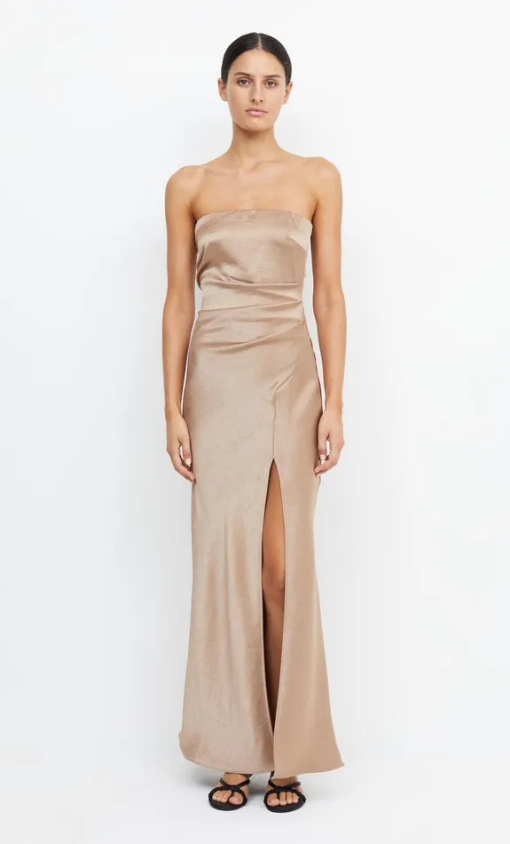 Bec Bridge Dresses THE DREAMER STRAPLESS DRESS Golden 8211 Women