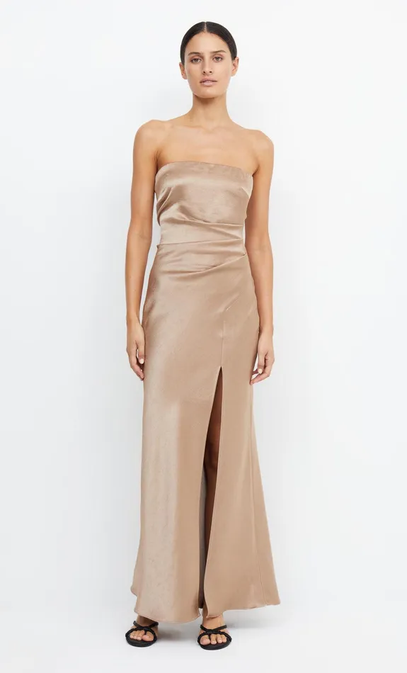 Bec Bridge Dresses THE DREAMER STRAPLESS DRESS Golden 8211 Women