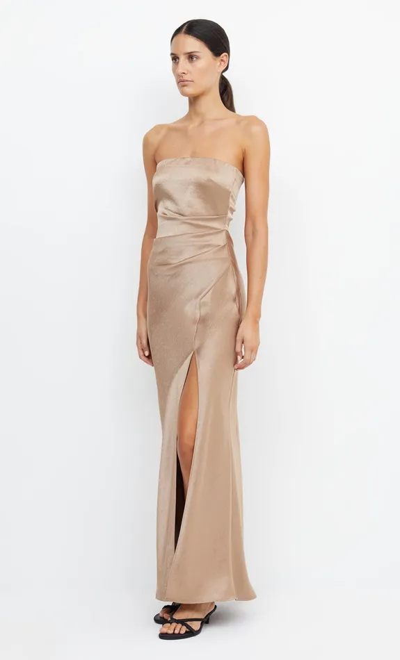 Bec Bridge Dresses THE DREAMER STRAPLESS DRESS Golden 8211 Women