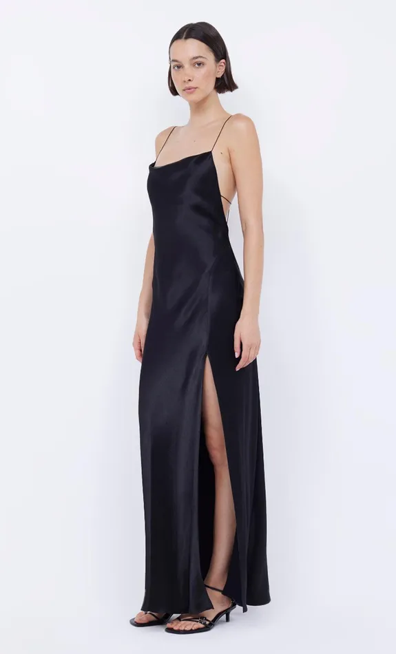 Bec Bridge Event Wear Dresses AYALA COWL MAXI DRESS Black 8211 Women