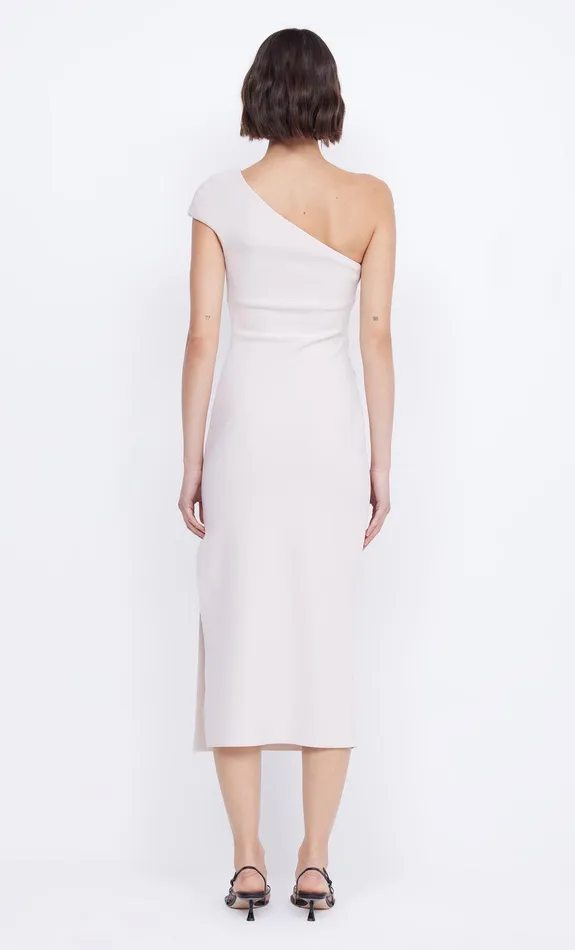 Bec Bridge Event Wear Dresses ELEA ASYM MIDI DRESS Vanilla Bean 8211 Women