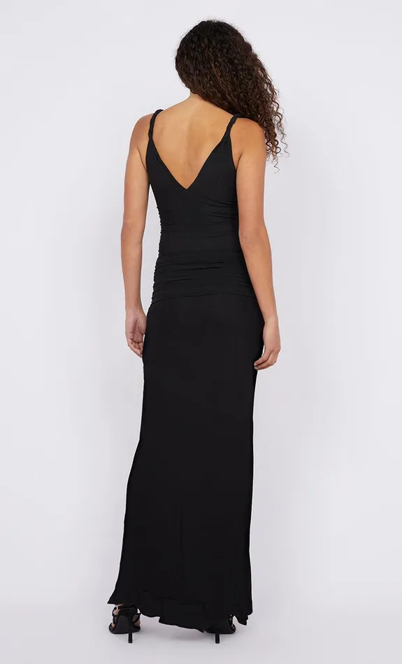 Bec Bridge Event Wear Dresses ESTELLA V NECK DRESS Black 8211 Women