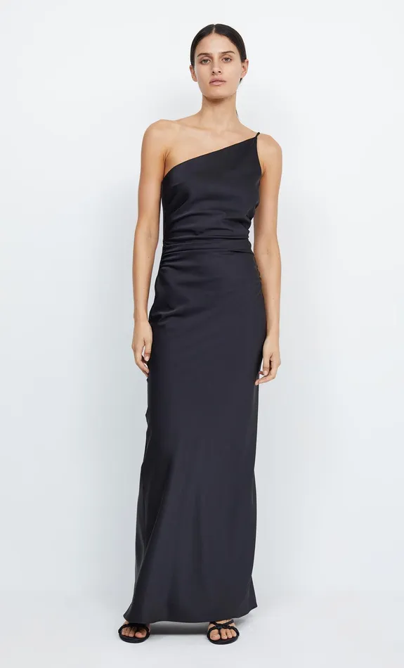 Bec Bridge Event Wear Dresses ETERNITY ASYM MAXI DRESS Black 8211 Women