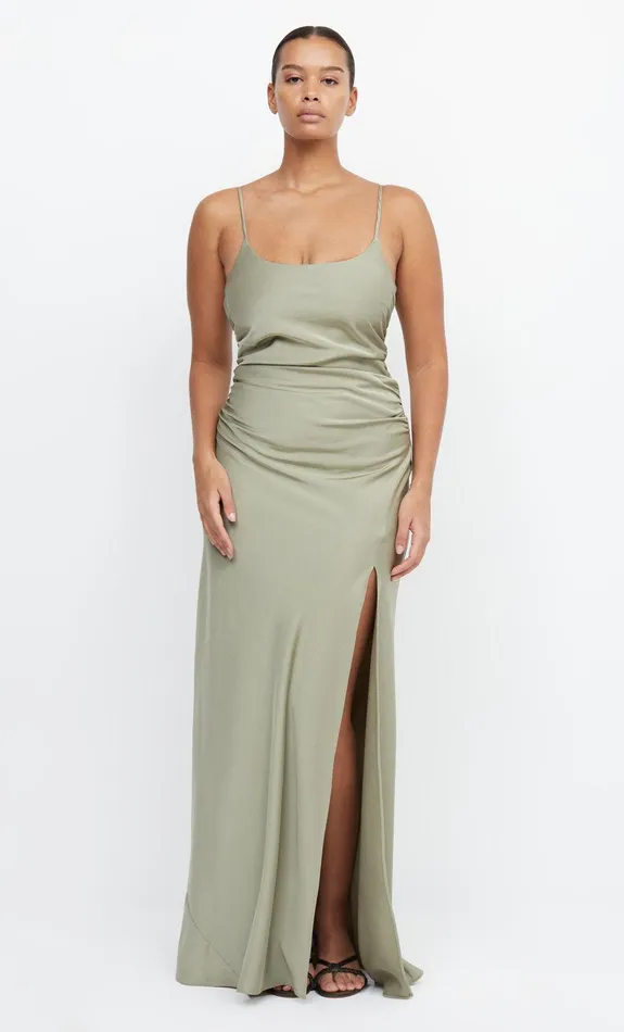 Bec Bridge Event Wear Dresses ETERNITY SCOOP MAXI DRESS Sage 8211 Women