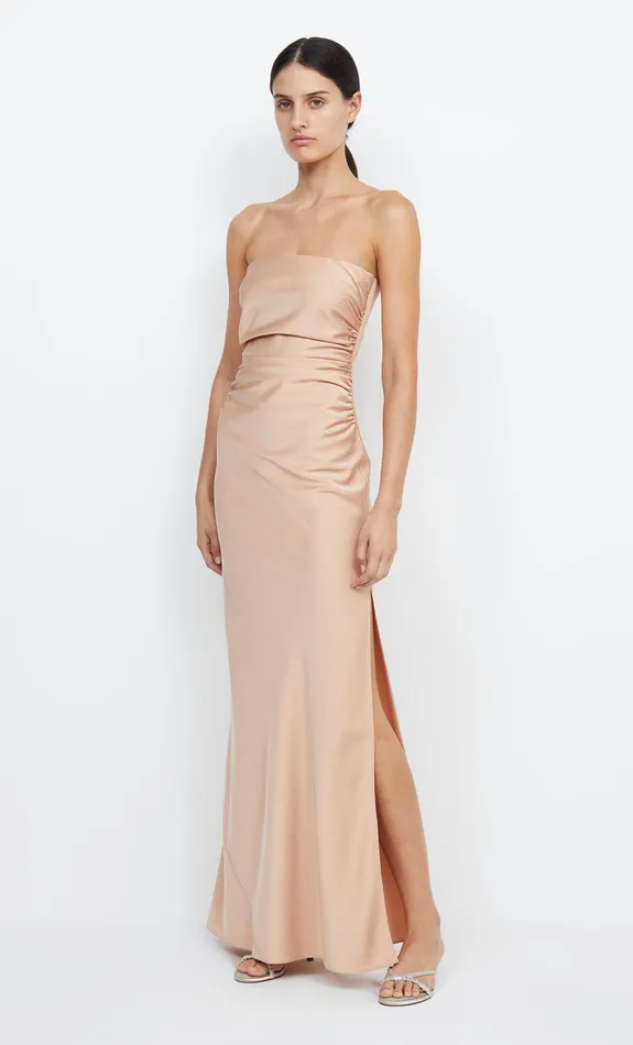 Bec Bridge Event Wear Dresses ETERNITY STRAPLESS MAXI Rose Gold 8211 Women