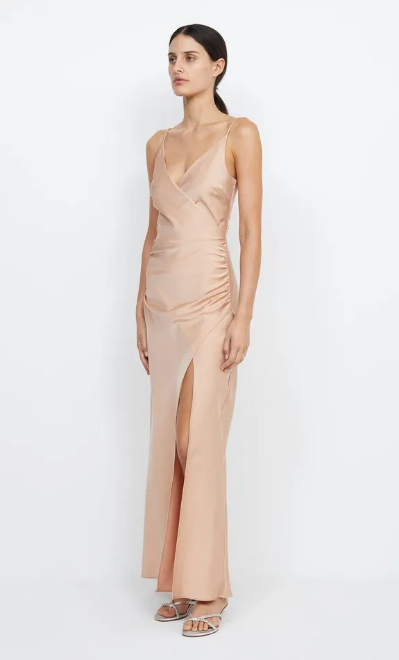 Bec Bridge Event Wear Dresses ETERNITY V MAXI DRESS Rose Gold 8211 Women